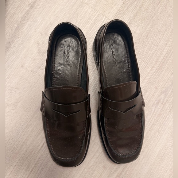 Gant Brown Leather Loafers - Picture 2 of 5